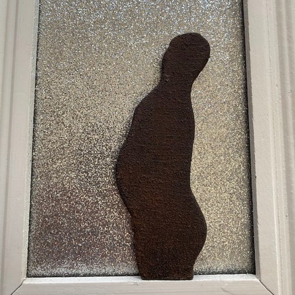 Man and doorknob  mix media - Picture 6 of 7